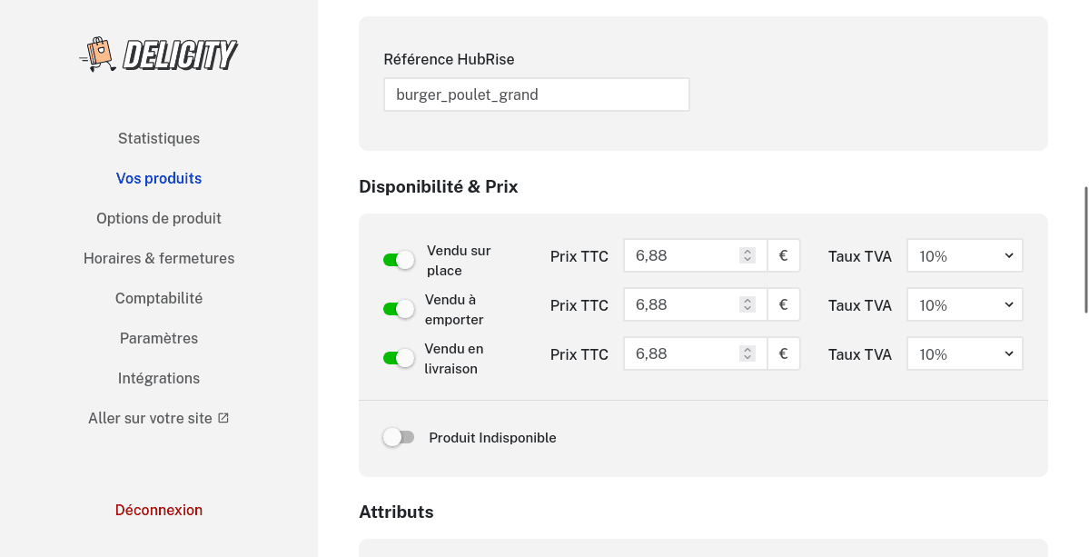 Ajouter un code ref sur un produit
