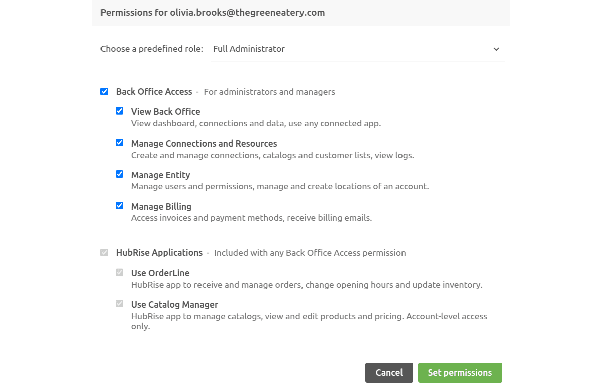 Custom Permissions
