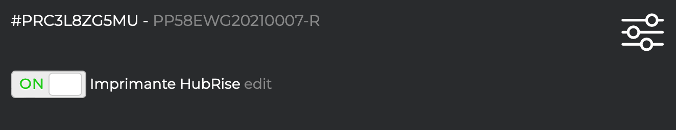 Connexion à HubRise - Sélectioner l'imprimante Expedy Print à connecter