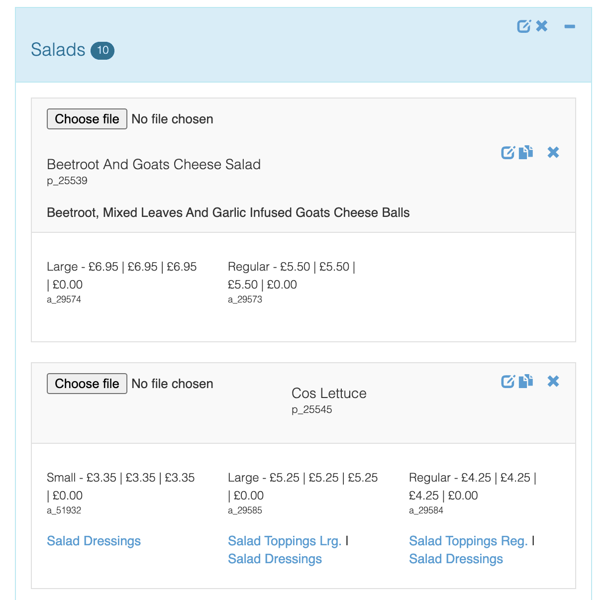 Finding product ref codes in MyOrderBox back office