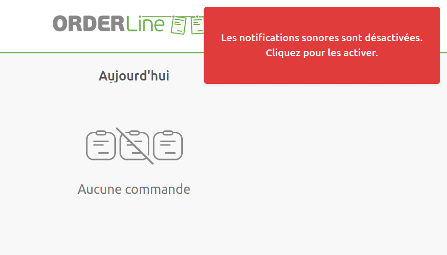 Popup de notification sonore