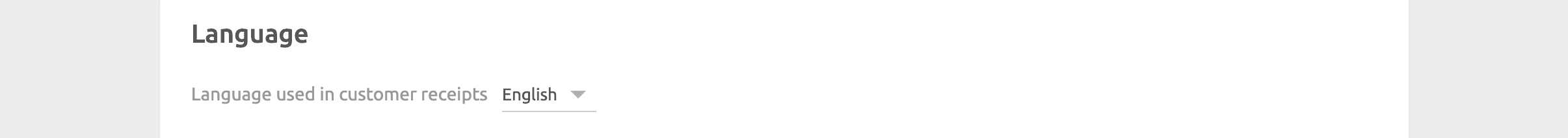 PrestaShop Bridge configuration page, language