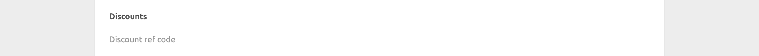 WooCommerce Bridge configuration page, discounts